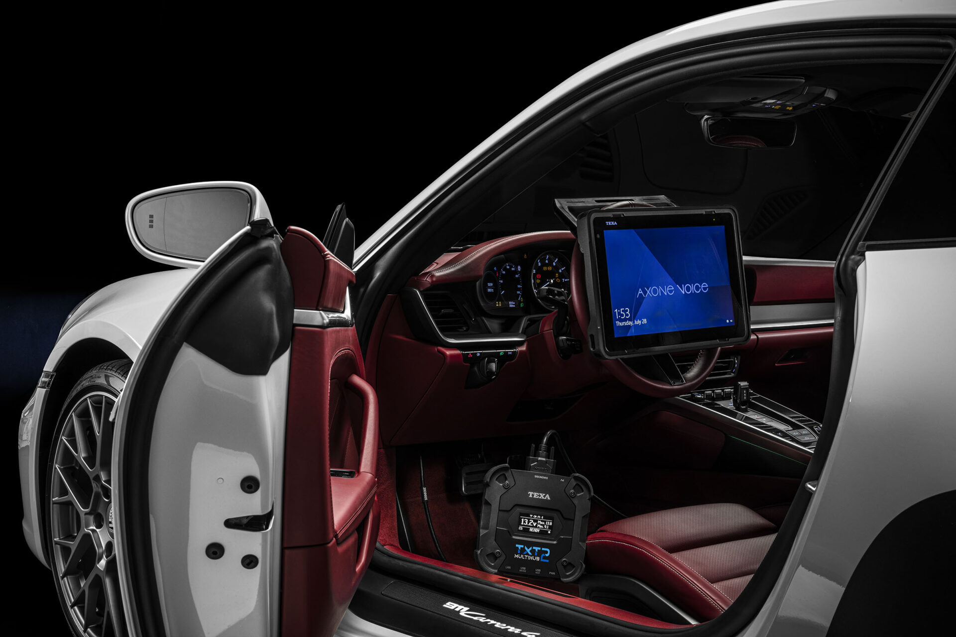 Axone Voice in a supercar